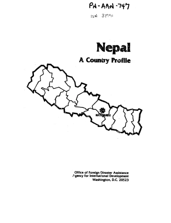 Nepal : a country profile