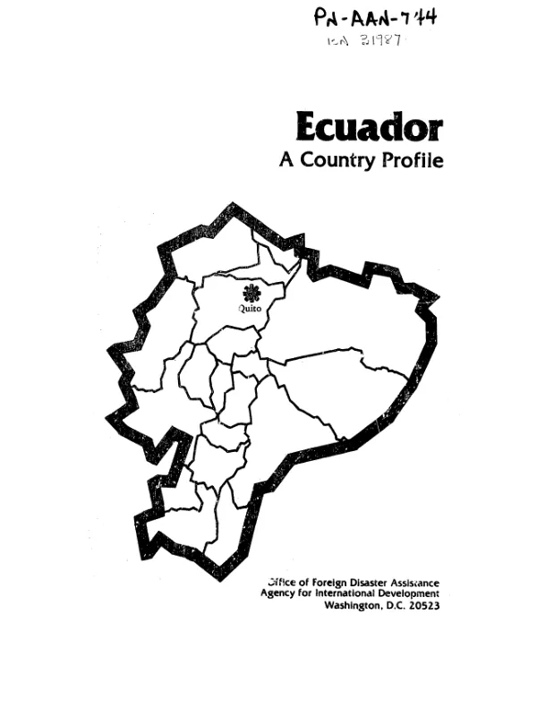 Ecuador : a country profile