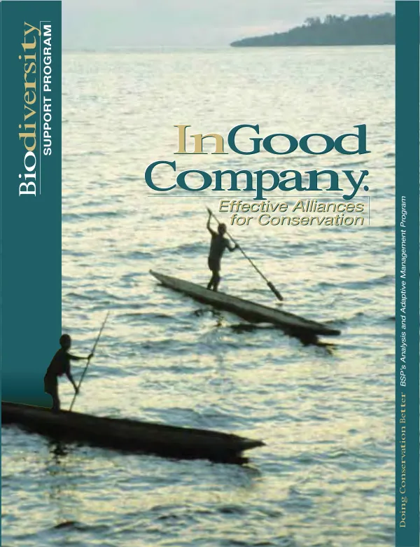 In good company : effective alliances for conservation
