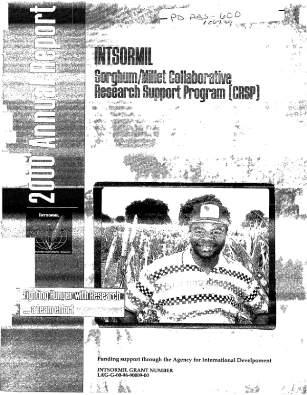 INTSORMIL, sorghum/millet collaborative research support program (CRSP) : 2000 annual report