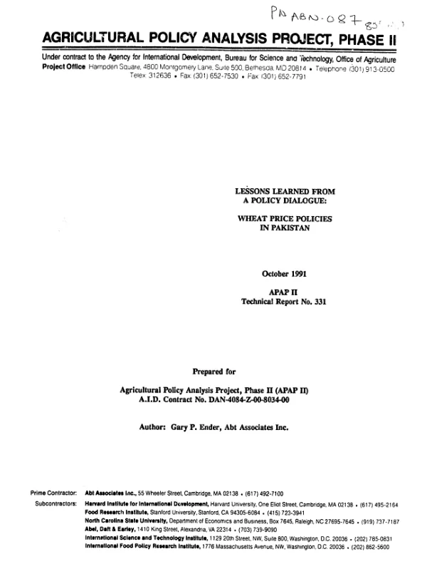 Agricultural biotechnology support project (ABSP) : work plan -- October 1, 1999-September 30, 2000