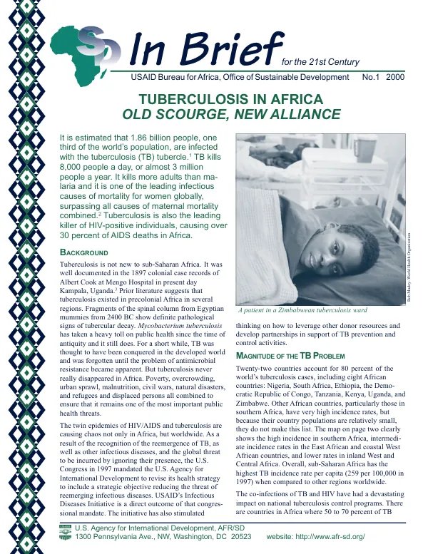 Tuberculosis in Africa : old scourge, new alliance