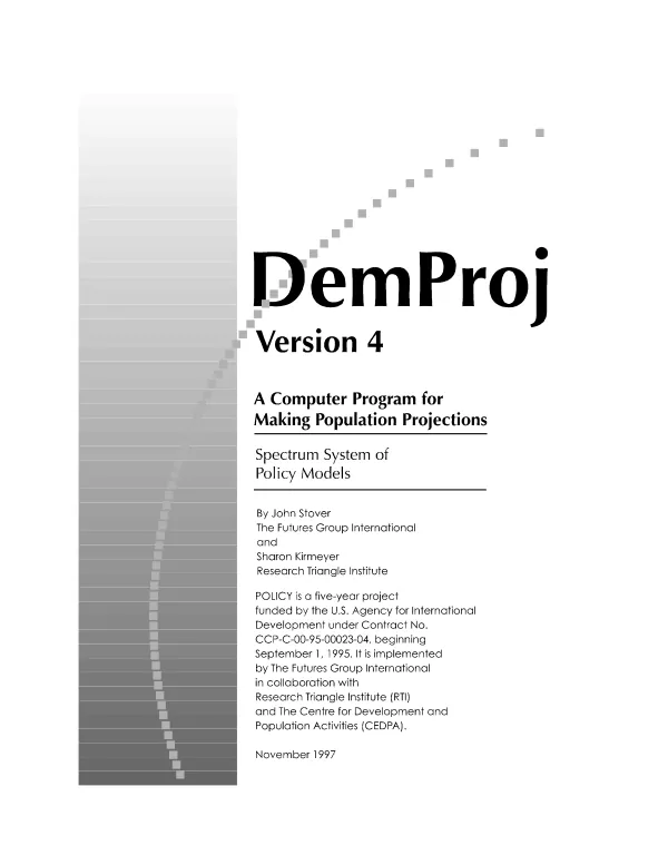 DemProj [demography] version 4 : a computer program for making program for making population projections [computer program manual]