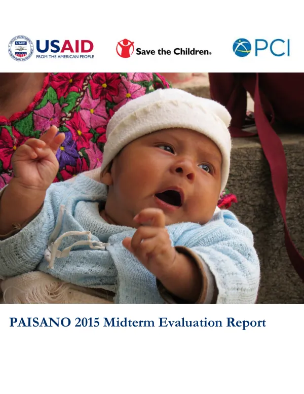 PAISANO 2015 midterm evaluation report