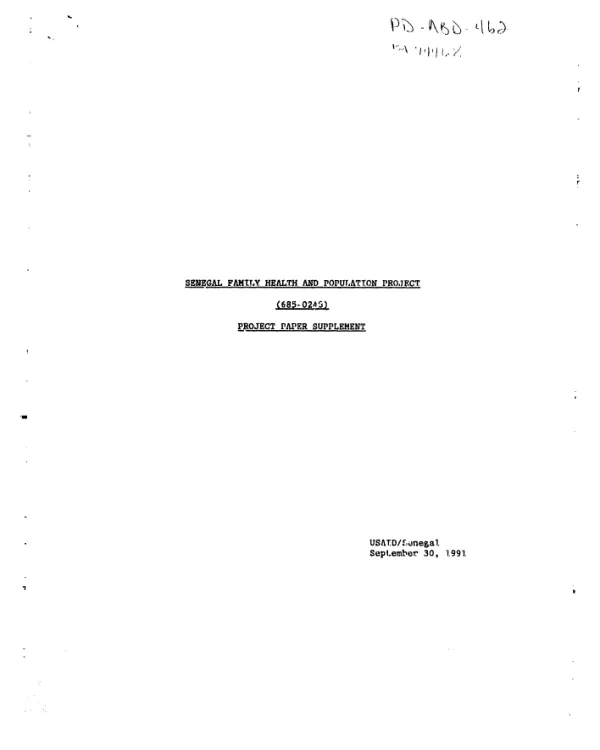 Family health and population : amendment no. 2