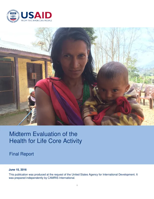 Midterm evaluation : health for life core activity