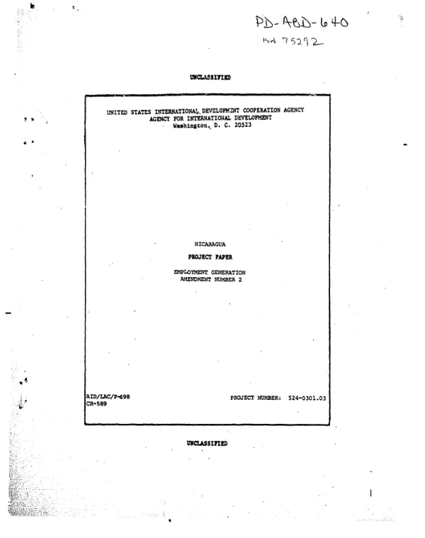 Employment generation : amendment no. 2