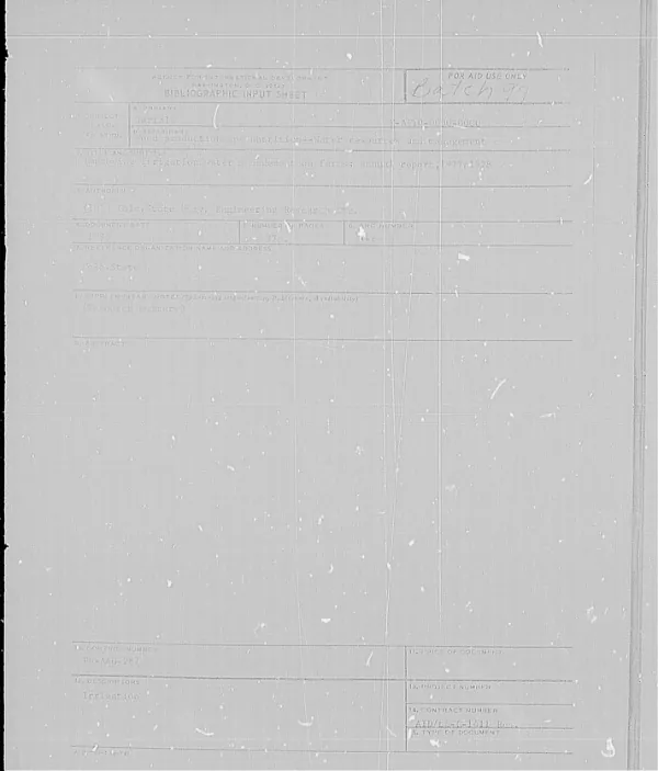 Improving irrigation water management on farms : annual report, 1977/1978