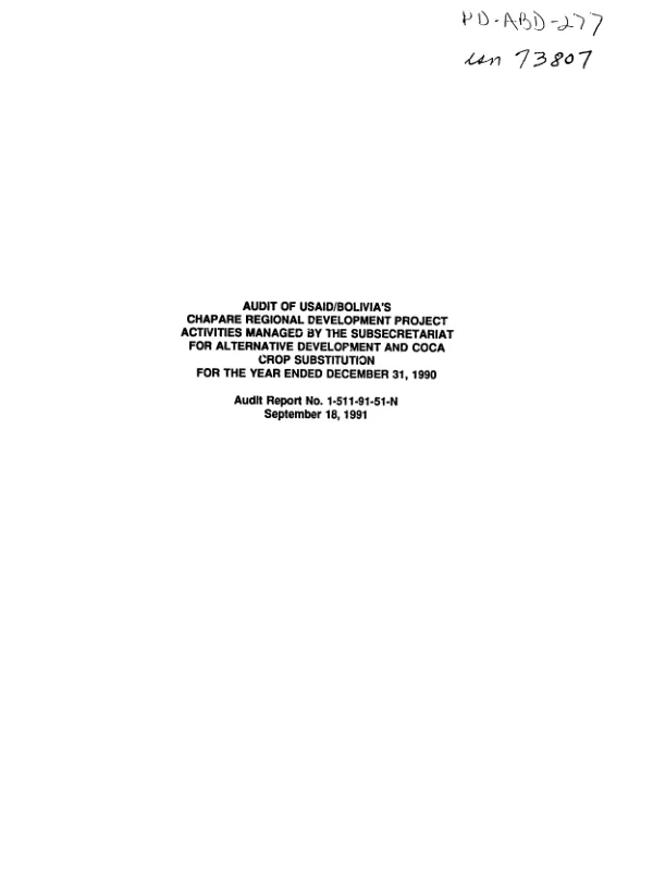 AGRICULTURAL SECTOR PLANNING; PART I : THE CASE STUDY PROJECTS