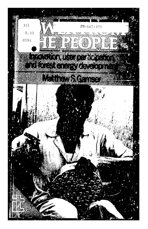 Power from the people : innovation, user participation, and forest energy development