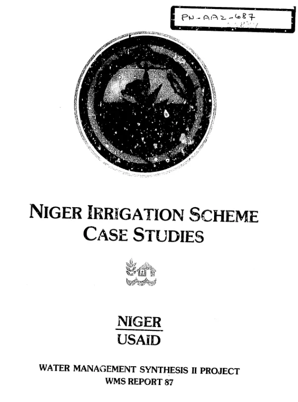 Niger irrigation scheme case studies