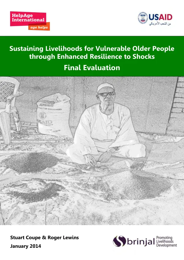 Sustaining livelihoods for vulnerable older people through enhanced resilience to shocks : final evaluation