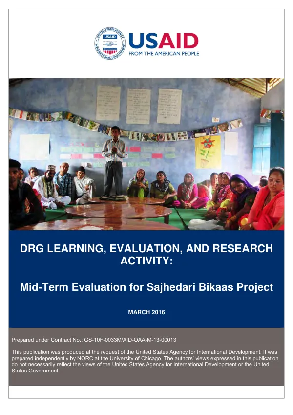 Mid-term evaluation for Sajhedari Bikaas project : final report