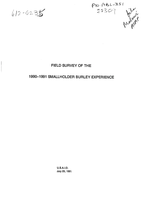 WVRD/Nigeria FY 92 : midterm evaluation report -- Ogbomoso child survival project