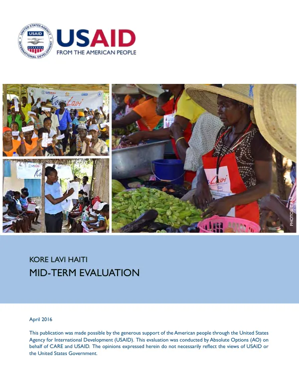 Kore lavi Haiti mid-term evaluation