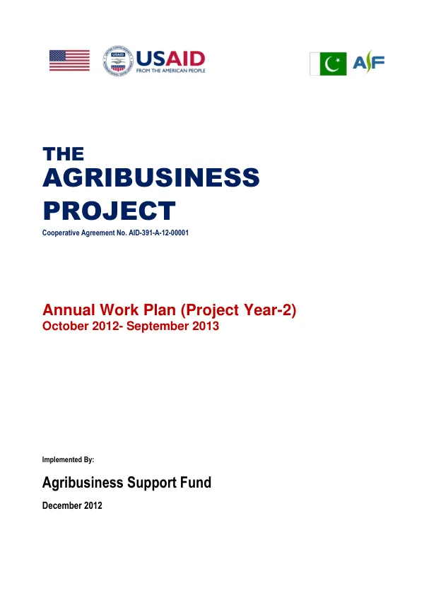 Annual Work Plan (Project Year-2)
