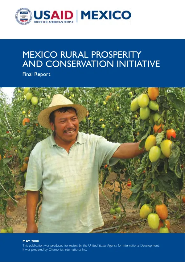 Mexico rural prosperity and conservation initiative : final report