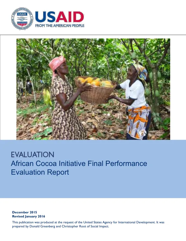 African cocoa initiative final performance evaluation report