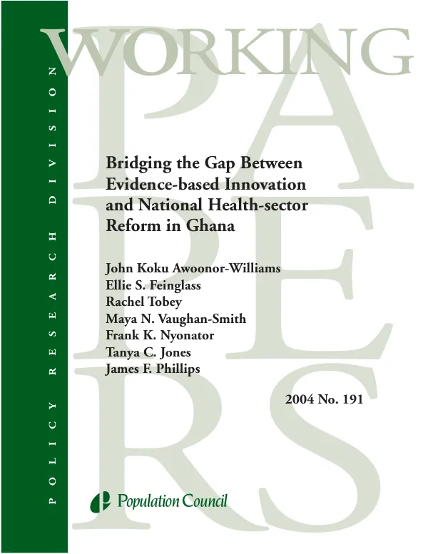 Bridging the gap between evidence-based innovation and national health-sector reform in Ghana