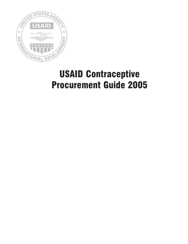 USAID contraceptive procurement guide 2005