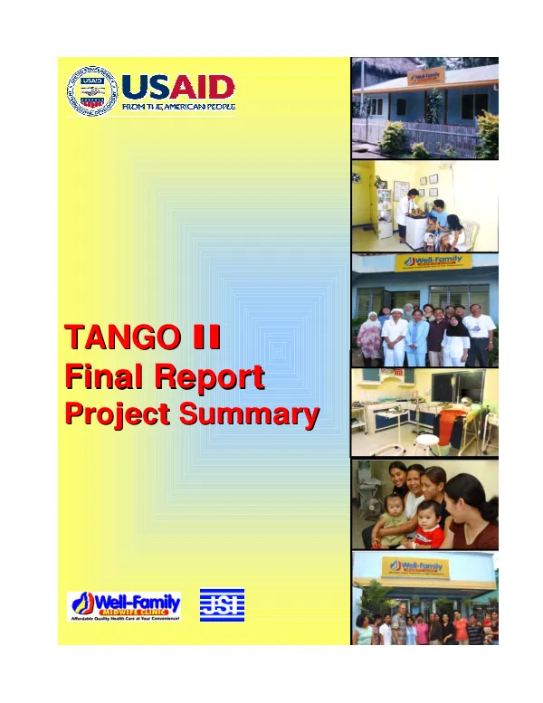 TANGO II : final report -- project summary