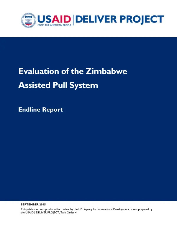 Evaluation of the Zimbabwe assisted pull system: endline report