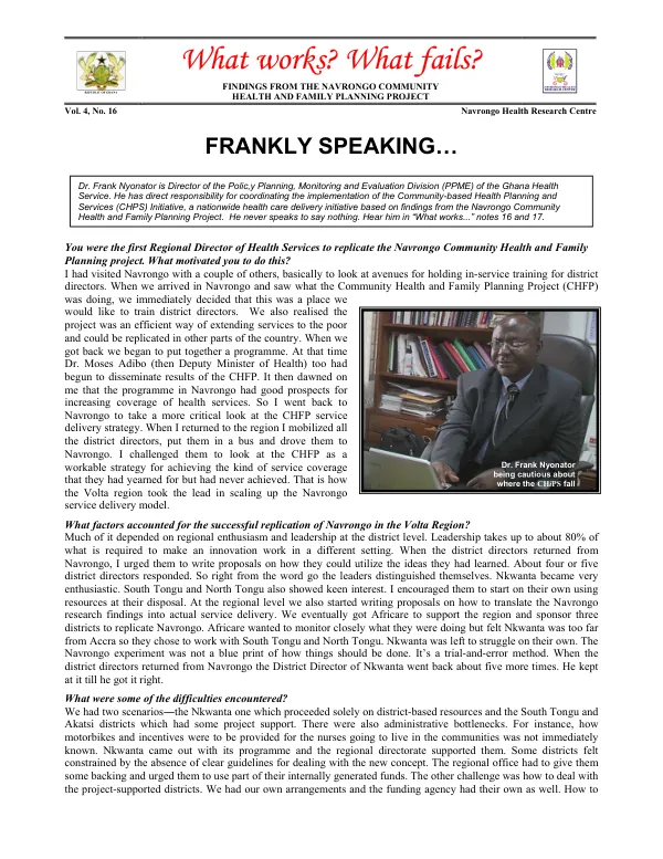 Frankly speaking...