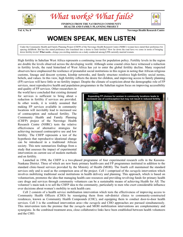 Women speak, men listen