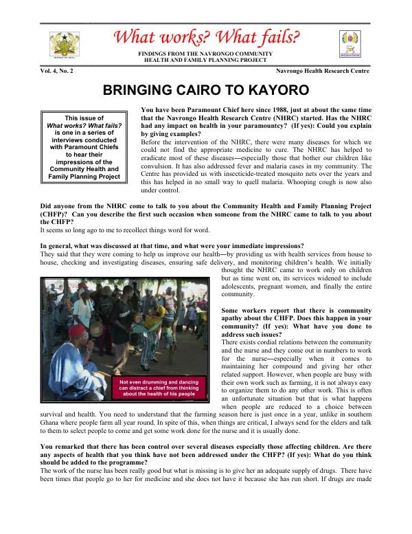 Bringing Cairo to Kayoro
