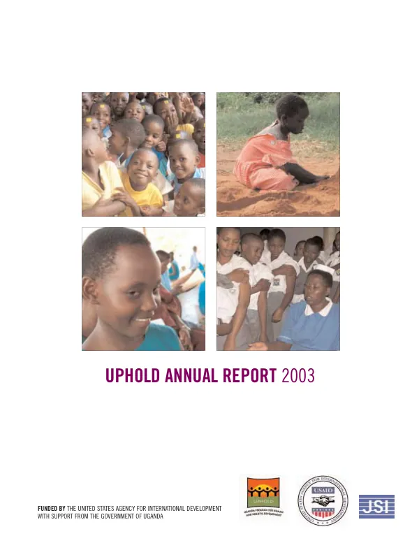UPHOLD annual report 2003