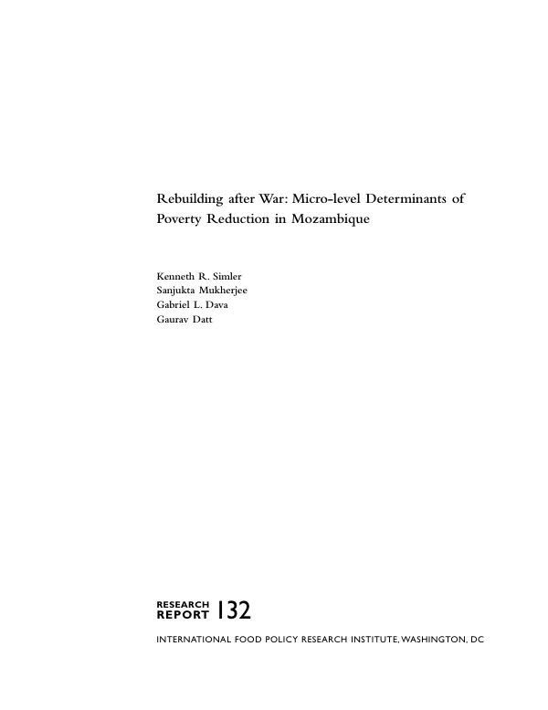 Rebuilding after the war : micro-level determinants of poverty reduction in Mozambique