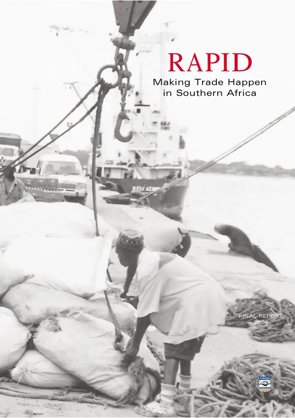 RAPID [regional activity to promote integration through dialogue and policy implementation] : making trade happen in Southern Africa -- final report