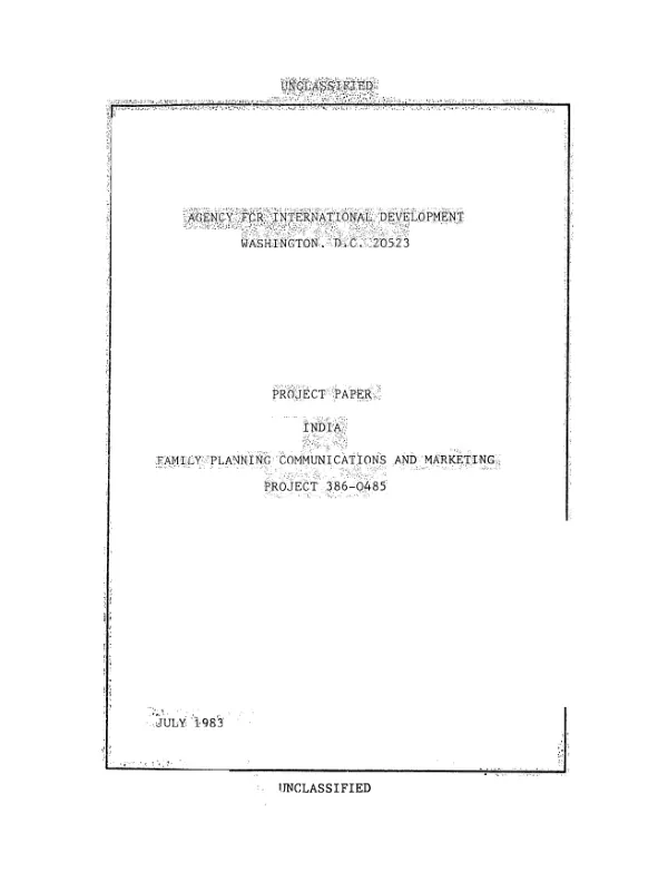 Family planning communications and marketing
