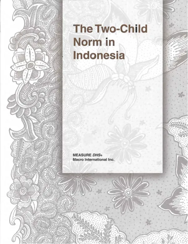 The two-child norm in Indonesia