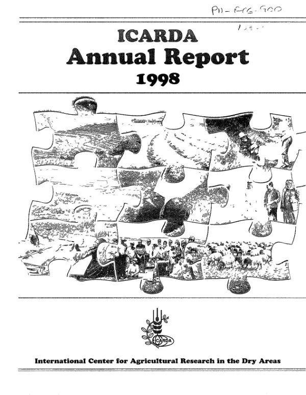 ICARDA annual report 1998