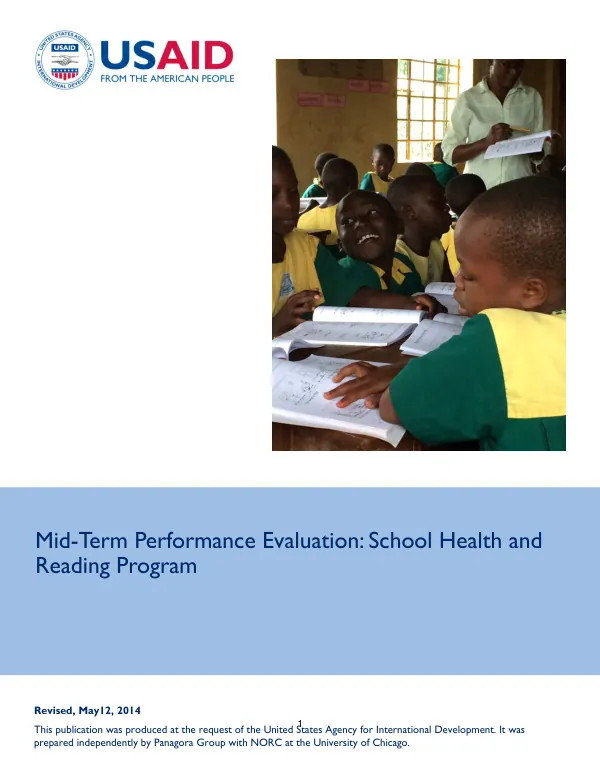 Mid-term performance evaluation : school health and reading program