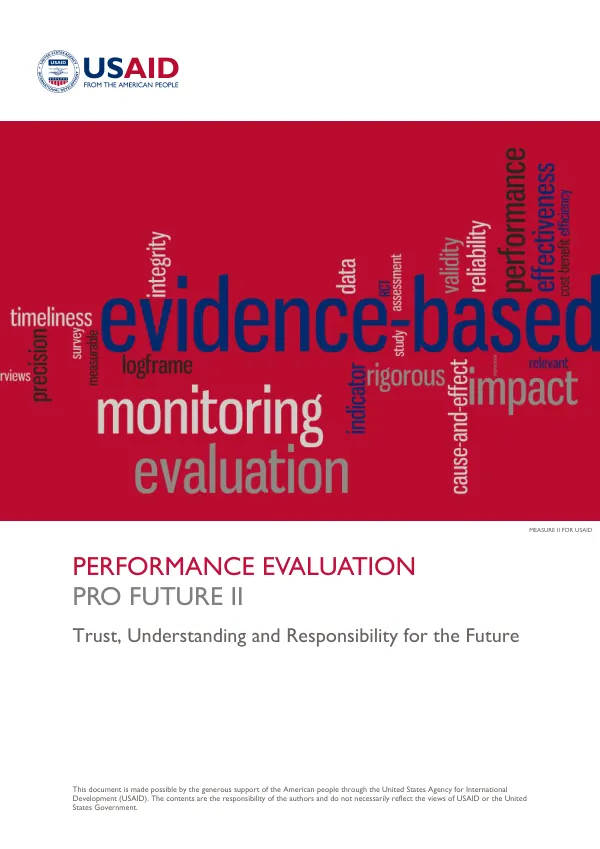 Performance Evaluation of the Trust, Understanding and Responsibility for the Future Activity (PRO-Future II)