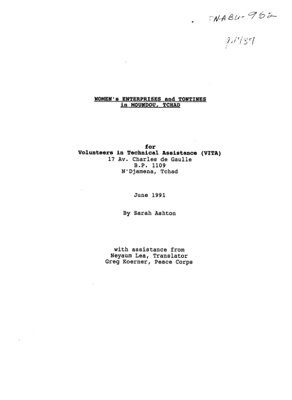 Bahamas agricultural research, training and development project : economic analysis of swine [hog] production on North Andros Island, Bahamas