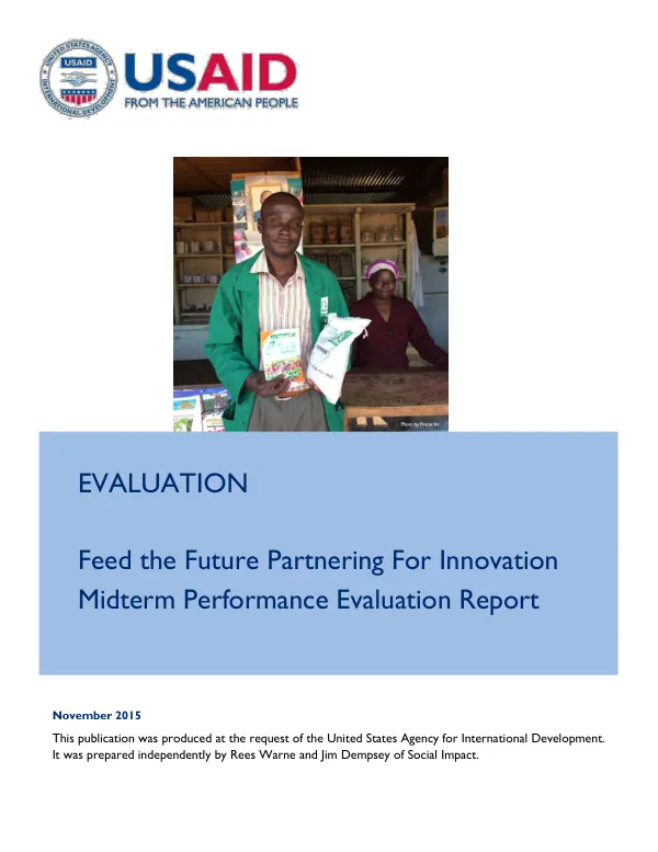 Feed the Future partnering for innovation midterm performance evaluation report