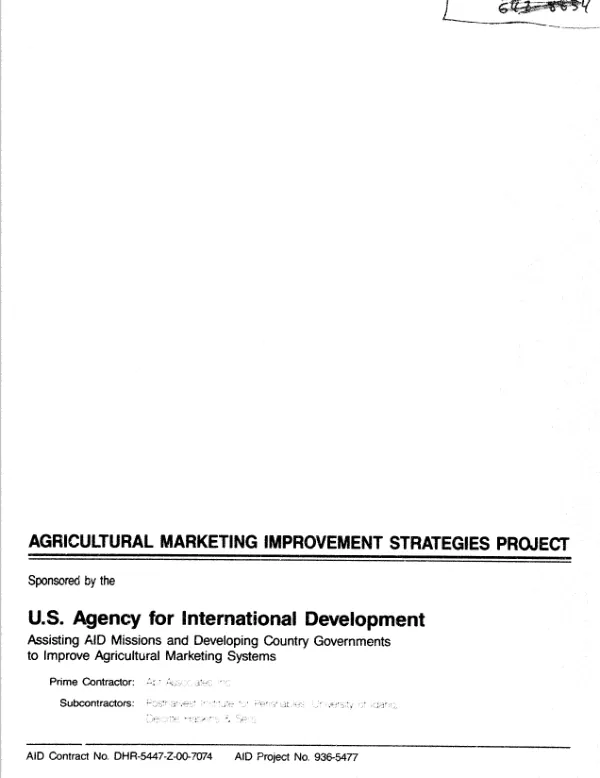 Liberalizing livestock marketing in the central corridor of West Africa