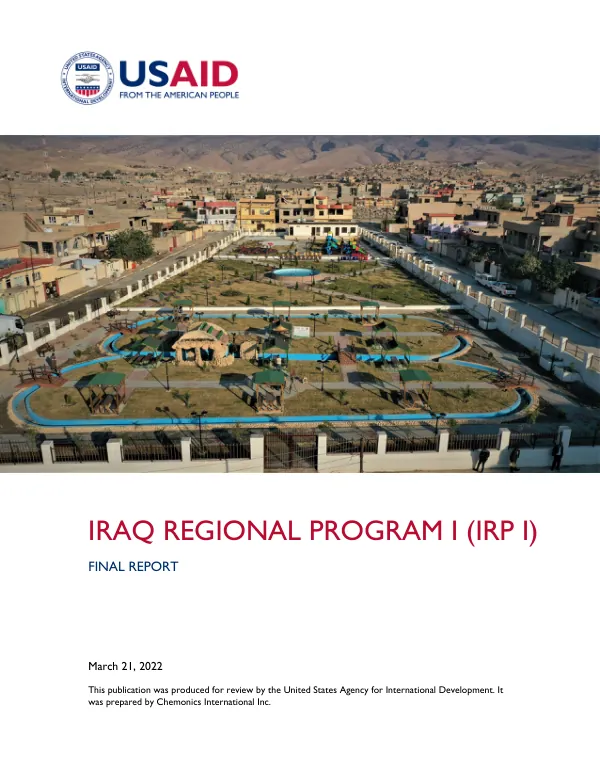 Iraq Regional Program (IRP1)