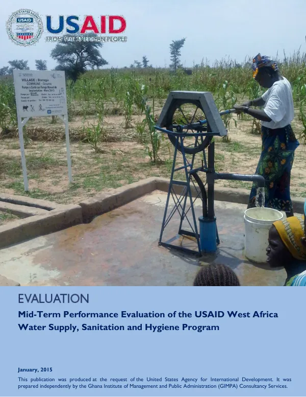 Mid-term performance evaluation of the West Africa water supply, sanitation and hygiene program