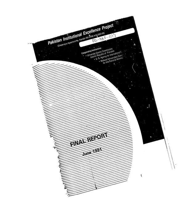 Pakistan institutional excellence project (Pakistan IEP) : final report