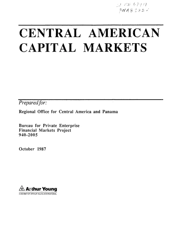Central American capital markets