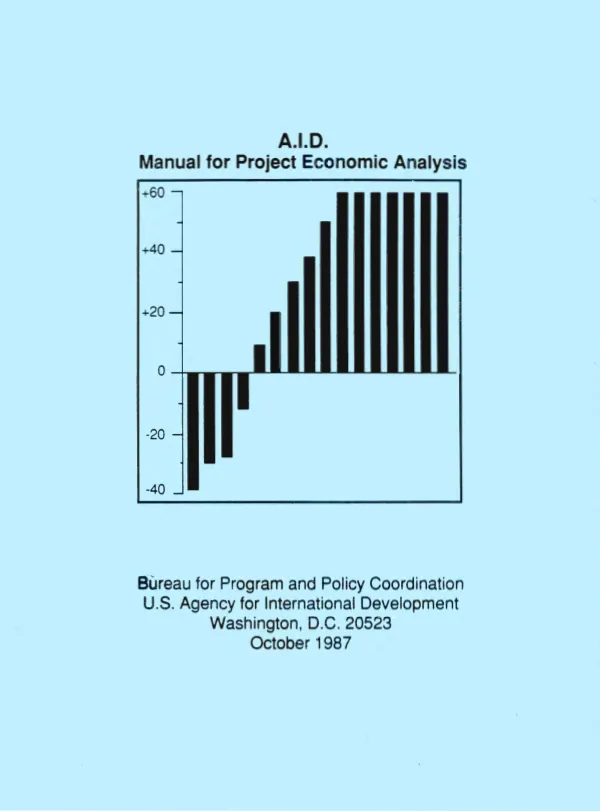 A.I.D. manual for project economic analysis