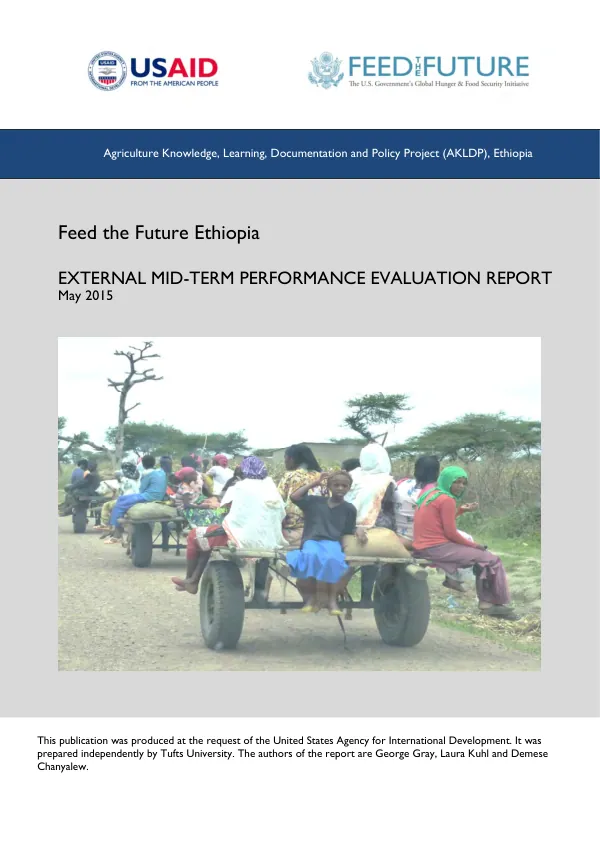 Feed the Future Ethiopia : external mid-term performance evaluation report