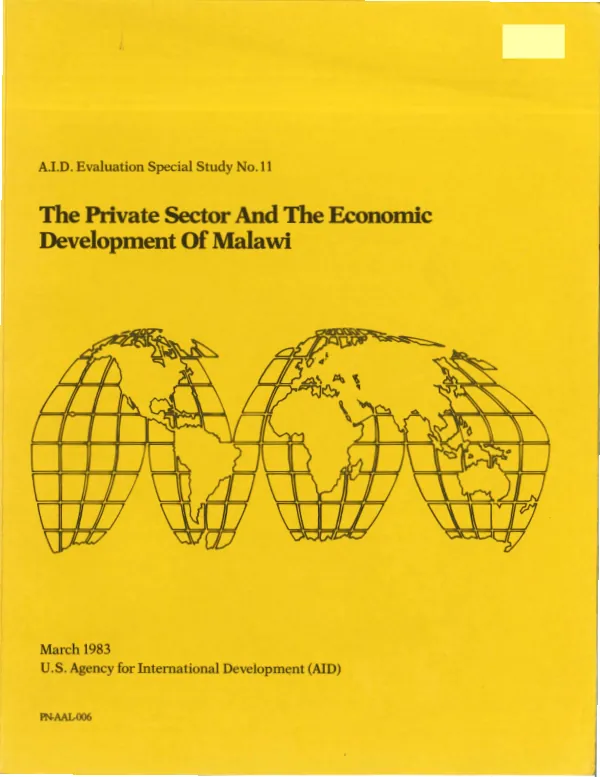 The private sector and the economic development of Malawi