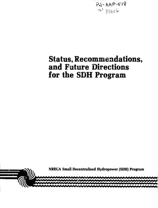 Status, recommendations, and future directions for the SDH program