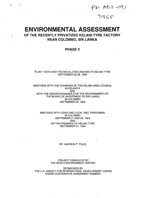 Groundwater evaluation : Somalia comprehensive groundwater project, project no. 649-0114; project evaluation statement