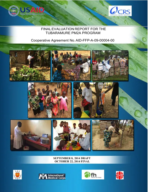 Final evaluation report for the tubaramure PM2A program, cooperative agreement no. AID-FFP-A-09-00004-0